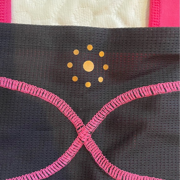 Copper Life Small Leggings Women's Back Support Neon Pink Copper Zinc Infused - Picture 10 of 12